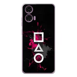 Чохол Гра в кальмара для Motorola MOTO G04 (Символи Гра кальмара)