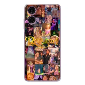 Чехол Рапунцель для Motorola MOTO G04 (Коллаж Рапунцель)