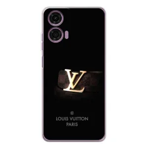 Чехлы Луи Витон для Motorola MOTO G04 (AlphaPrint - LOUIS VUITTON) (ремешок LV)