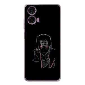 Чохли на тему: Ітачи Учіха для Motorola MOTO G04 (AlphaPrint) (силует Ітачі)