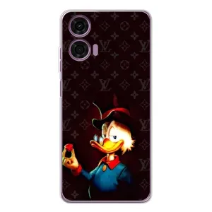 Чехлы для Motorola MOTO G04 - Скрудж МакДак Louis Vuitton (PREMIUMPrint) (Скрудж с бриллиантом)