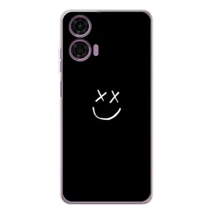 Чохол з принтом «Смайл» для Motorola MOTO G04