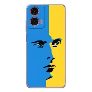 Украинские Чехлы для Motorola MOTO G04 с картинкой УПА (AlphaPrint) (Степан Бандера)