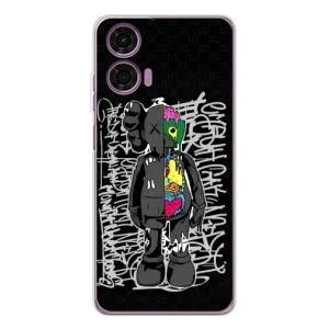 Чохли для Motorola MOTO G04 - Bearbrick Louis Vuitton (PREMIUMPrint) (Стиль Bearbrick)