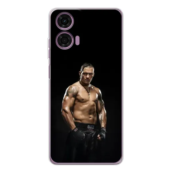 Чехол с принтом «Чемпион Александр Усик» для Motorola MOTO G04
