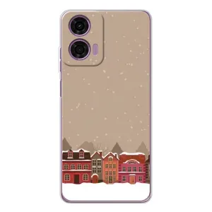 Чехол с принтом «Зимний город» для Motorola MOTO G04