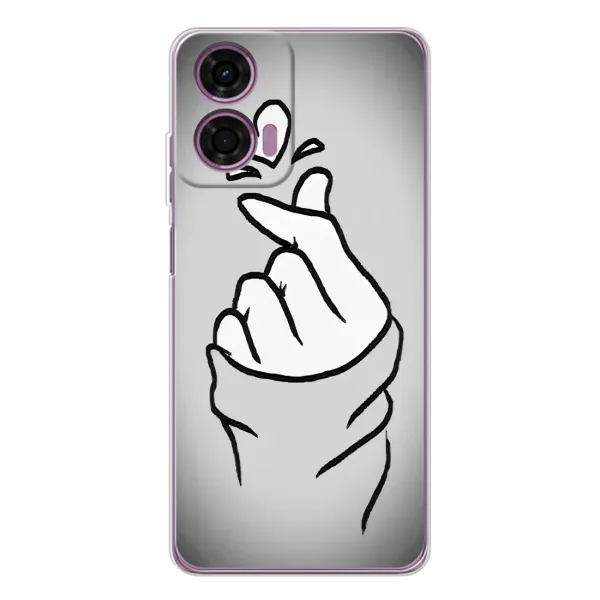 Чехол с принтом «Значок Love» для Motorola MOTO G04
