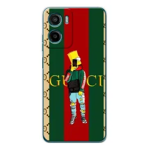 Бренднові Чохли для Motorola Moto G05 - (PREMIUMPrint) (Барт ГУЧЧІ)