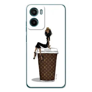 Чехлы Луи Витон для Motorola Moto G05 (AlphaPrint - LOUIS VUITTON) (кофе LOUIS VUITTON)