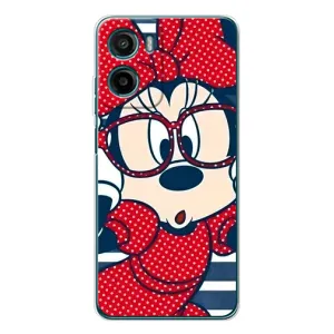 Эксклюзивный чехол для Motorola Moto G05 (AlphaPrint - Мультяшные) (Маус в очках)