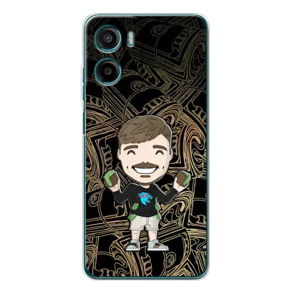 Чохол з принтом «Mister Beast» для Motorola Moto G05