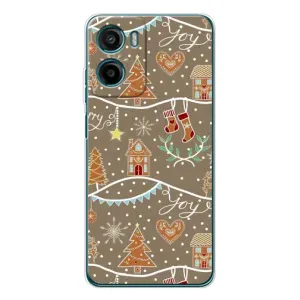 Новогодние, Праздничные Чехлы для Motorola Moto G05 - 2024 год (Новогодние пряники)
