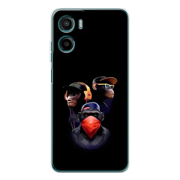 Чохол з принтом «Три мавпи» для Motorola Moto G05