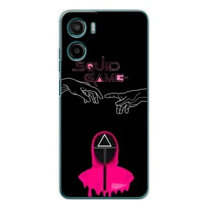 Чехол Гра в кальмара для Motorola Moto G05 (Минимализм Игра кальмара)