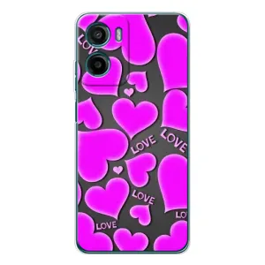 Чехлы для любимой на Мото G05 (VPrint) (Pink hearts)