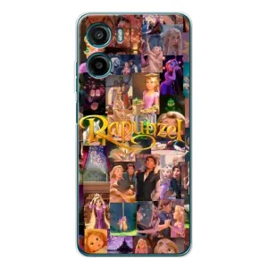 Чехол Рапунцель для Motorola Moto G05 (Коллаж Рапунцель)