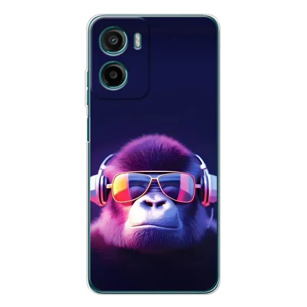 Чохол з принтом «Стильна мавпа» для Motorola Moto G05