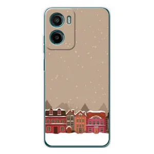 Новогодние, Праздничные Чехлы для Motorola Moto G05 - 2024 год (Зимний город)
