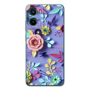 Чехлы с Цветами для Motorola Moto G06 Power (VPrint) (Цветочный дизайн)