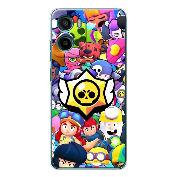 Чохол з принтом «Лого Brawl Stars» для Motorola Moto G06 Power