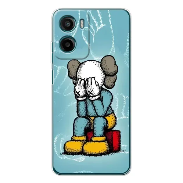 Чохол з принтом «Плач Bearbrick» для Motorola Moto G06 Power