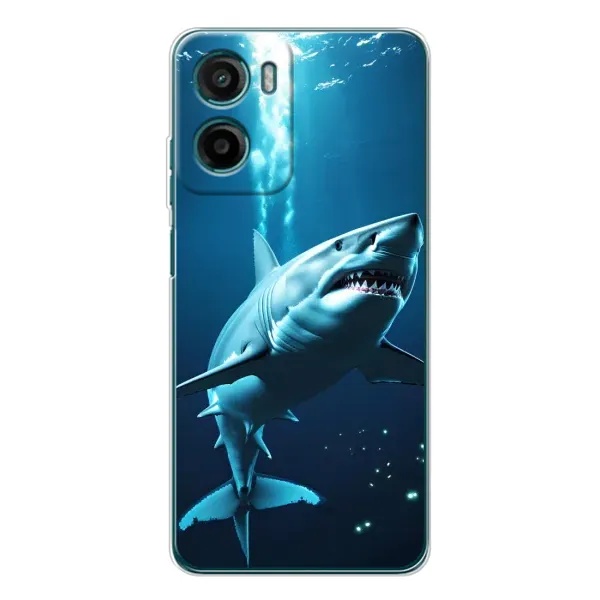 Чехол с принтом «Акула под водой» для Motorola Moto G06