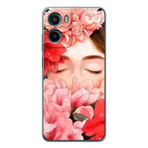 Чехлы (ART) Цветы на Motorola Moto G06 (VPrint) (Очі в квітах)