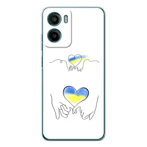 Чохол з принтом «Мир Україні» для Motorola Moto G06