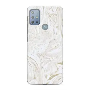 Мраморний чехол на Motorola MOTO G10 (VPrint) (Білий мрамор)
