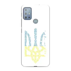 Чехлы для Motorola MOTO G10  Укр. Символика (AlphaPrint) (Герб из букв)