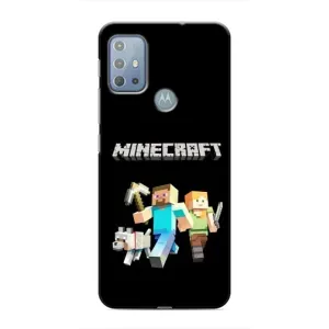 Чехол Майнкрафт на Motorola MOTO G10 (AlphaPrint) Minecraft (герои Minecraft)