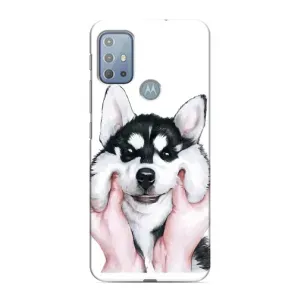 Чехол с Хаски для Motorola G10 - (AlphaPrint)