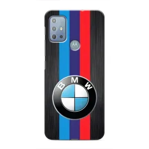 Чехол для Мото G10 - с принтом БМВ (AlphaPrint) (Лого BMW)