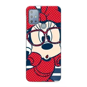Эксклюзивный чехол для Motorola MOTO G10 (AlphaPrint - Мультяшные) (Маус в очках)