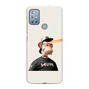 Чехлы с Обезьянами NFT для Motorola MOTO G10 (AlphaPrint) (обезьяна NFT в очках)