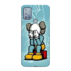 Чехлы для Motorola MOTO G10 - Bearbrick Louis Vuitton (PREMIUMPrint) (Плач Bearbrick)