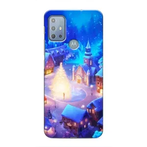 Різдвяні Чохли для Motorola MOTO G10 (VPrint) (Різдвяне місто)