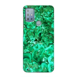 Мраморний чехол на Motorola MOTO G10 (VPrint) (Салатовий Мрамор)