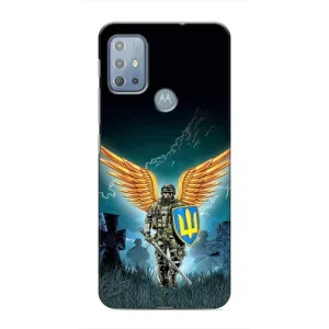 Чехлы с картинкой ЗСУ для Motorola MOTO G10 (AlphaPrint) (Солдат ЗСУ)