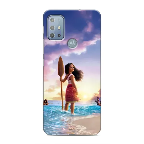 Чехол с принтом «Моана с веслом» для Motorola MOTO G10