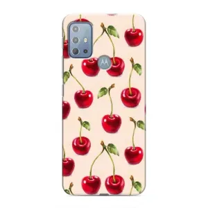 Чехлы с Фруктами для Motorola MOTO G10 (VPrint) (Вишня)