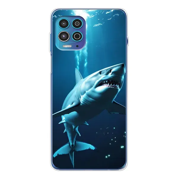 Чохол з принтом «Акула під водою» для Motorola MOTO G100 Pro Чохол з принтом «Акула під водою» для Motorola MOTO G100 Pro