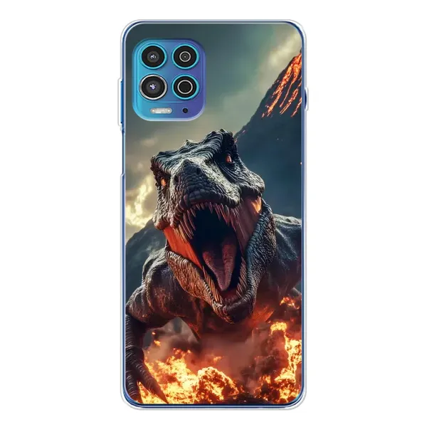 Чохол з принтом «Вогняний динозавр» для Motorola MOTO G100 Pro Чохол з принтом «Вогняний динозавр» для Motorola MOTO G100 Pro