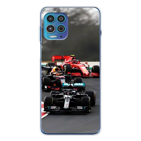 Чехол с принтом «Гонка Формула 1» для Motorola MOTO G100 Pro