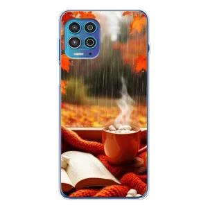 Чохол з унікальним дизайном 'Осінь з кавою' для Motorola MOTO G100 Pro (Кава і дощ)