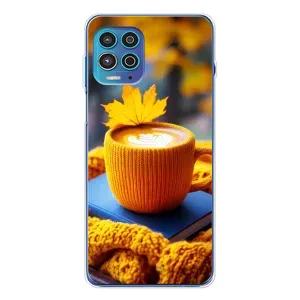 Чохол з унікальним дизайном 'Осінь з кавою' для Motorola MOTO G100 Pro (Кава на жовтому пледі)