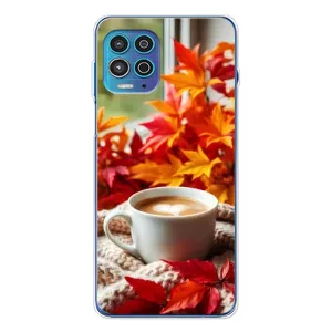 Чехол с уникальным дизайном «Осень с кофе» для Motorola MOTO G100 Pro