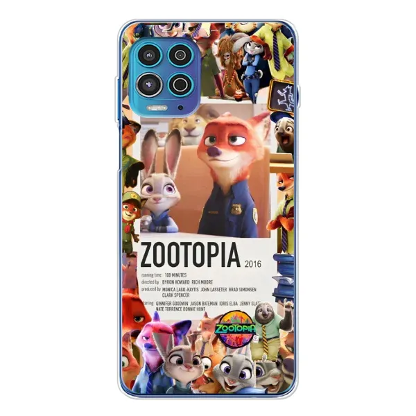 Чехол с принтом «Постер Зверополис» для Motorola MOTO G100 Pro Чехол с принтом «Постер Зверополис» для Motorola MOTO G100 Pro