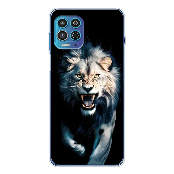 Чохол з принтом «Лев у темряві» для Motorola MOTO G100 Pro Чохол з принтом «Лев у темряві» для Motorola MOTO G100 Pro