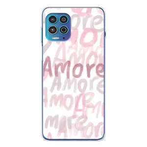 Чехол с розовым рисунком для Motorola MOTO G100 Pro